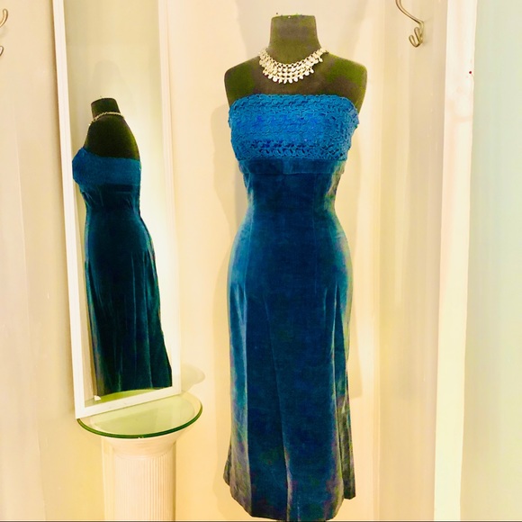 blue velvet vintage clothing